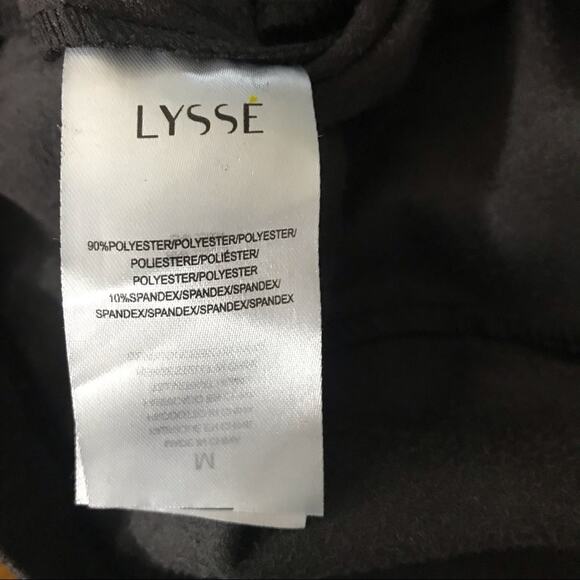 Lysse Dark Brown Vegan Leather Faux stretch Moto motorcycle biker jacket women M - Picture 11 of 12